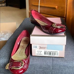 Juicy port vintage patent ballet flat